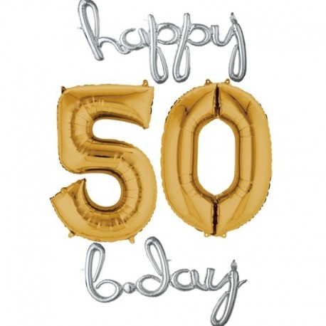 Set Palloni 50 anni Argento Oro