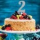 Deco Torta Numero 2 Argento 15 cm