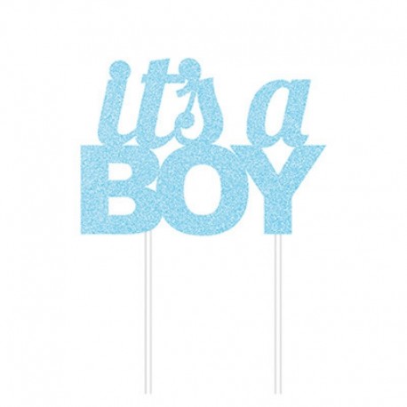 Deco Torta It's a Boy Azzurro 20x17 cm