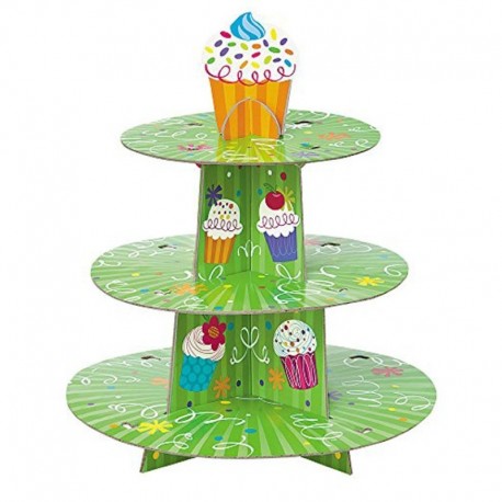 Porta Cup Cake Verde 30x35 cm