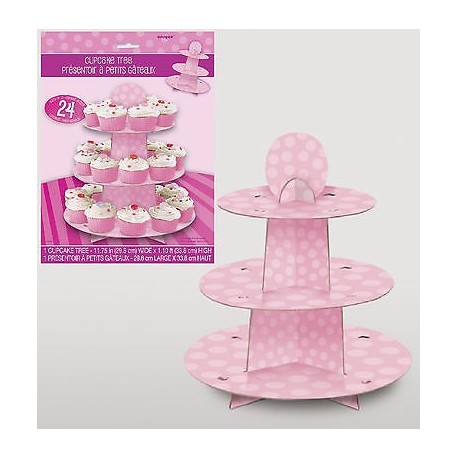 Porta Cup Cake Rosa 30x35 cm