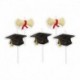 5 candeline Picks Laurea 8 cm