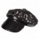 Cappello Berretto Pailettes Nere