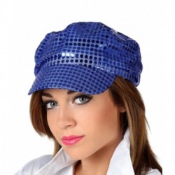 Cappello Berretto Pailettes Blu