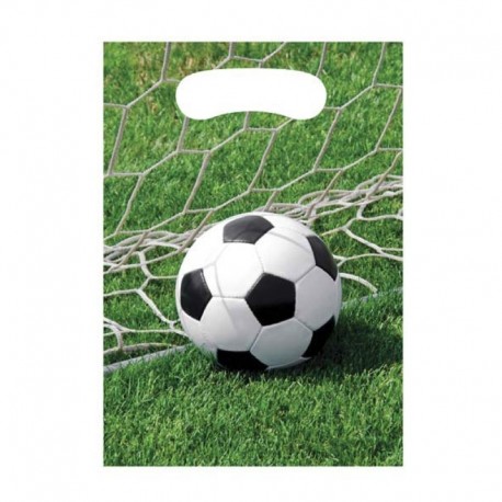 8 Loot Bag Calcio 18x23 cm