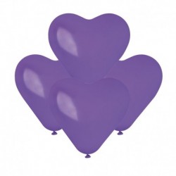 Palloncini Cuore Viola 15 cm