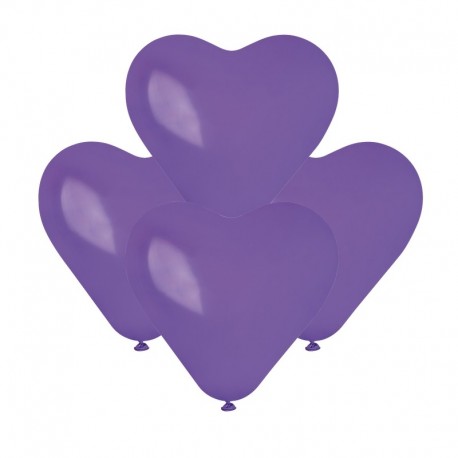 Palloncini Cuore Viola 15 cm
