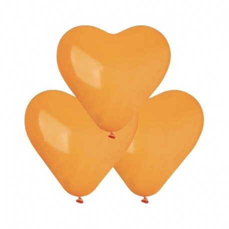 Palloncini Cuore Arancio 25 cm