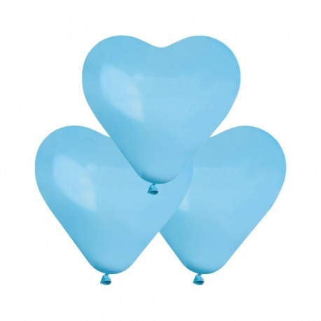 Palloncini Cuore Azzurri 25 cm