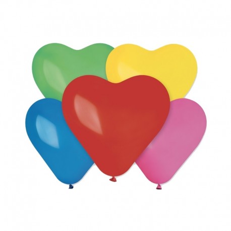 Palloncini Cuore Assortiti 25 cm