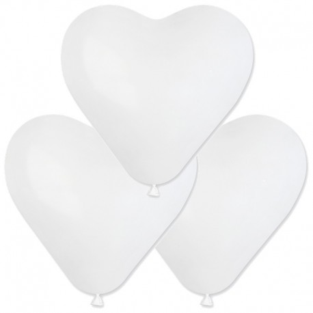 Palloncini Cuore Bianchi 40 cm