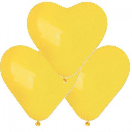 Palloncini Cuore Gialli 40 cm - Balloon Planet