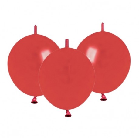 Palloncini Metallic Link Rosso 30 cm