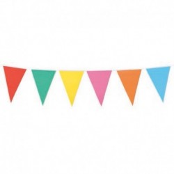 Festone Bandierine Multicolori 10 mt