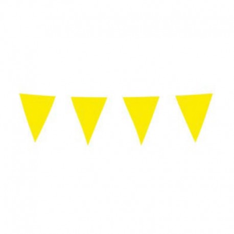 Festone Bandierine Giallo 10 mt