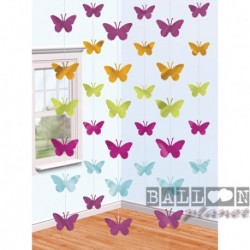 6 Pendenti Farfalle 220 cm