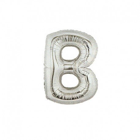 Pallone Lettera B Argento 20 cm