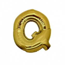 Pallone Lettera Q Oro 40 cm