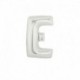 Pallone Lettera E Argento 20 cm