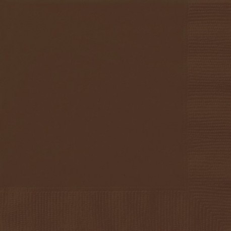 20 Tovaglioli Carta Marroni 33x33 cm