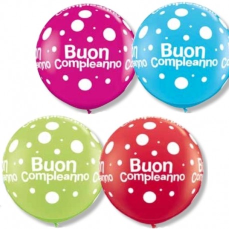 Pallone Buon Compleanno 80 cm