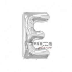 Pallone Lettera E Argento 40 cm