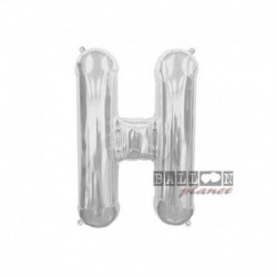 Pallone Lettera H Argento 40 cm