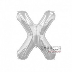 Pallone Lettera X Argento 40 cm