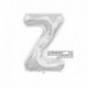 Pallone Lettera Z Argento 40 cm