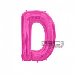 Pallone Lettera D Fucsia 40 cm