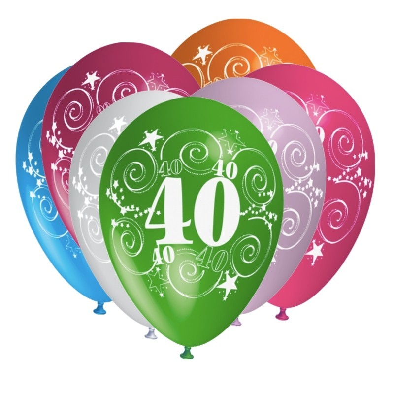 Palloncini 40 Anni Compleanno 30 cm - Balloon Planet