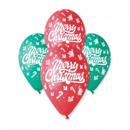 Palloncini Merry Christmas 30 cm