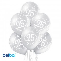 Palloncini 25th Anniversario 30 cm