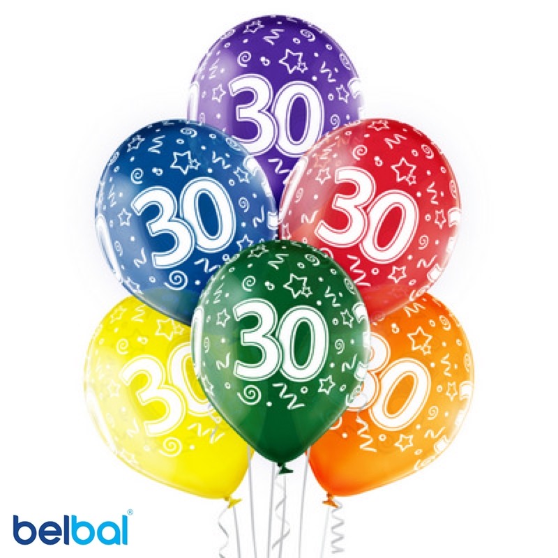 Palloncini 30 Anni Compleanno 30 cm - Balloon Planet