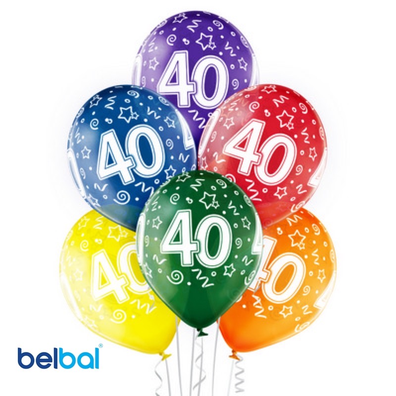 Palloncini 40 Anni Compleanno 30 cm - Balloon Planet