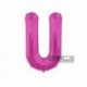 Pallone Lettera U Fucsia 40 cm