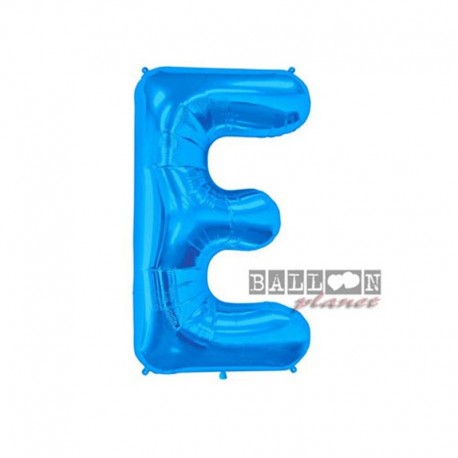 Pallone Lettera E Blu 40 cm