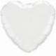 Pallone Cuore Jumbo Bianco 80 cm