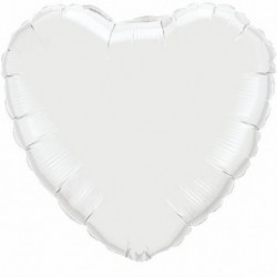 Pallone Cuore Jumbo Bianco 80 cm