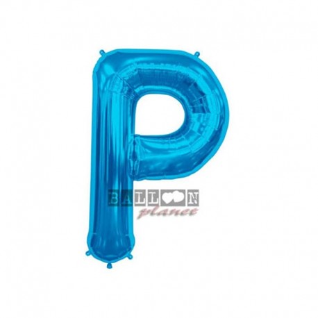 Pallone Lettera P Blu 40 cm