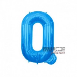 Pallone Lettera Q Blu 40 cm