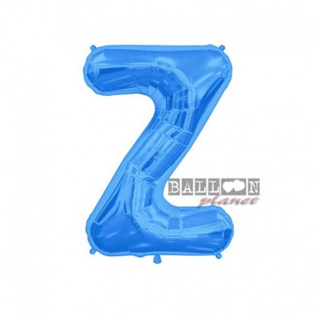 Pallone Lettera Z Blu 40 cm