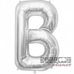 Pallone Lettera B Argento 90 cm