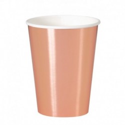 8 Bicchieri Carta Rose Gold 355 ml