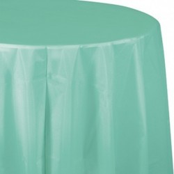 Tovaglia Plastica Tonda Verde Menta 205 cm