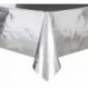 Tovaglia Plastica Argento Metallizzato 137x274 cm 
