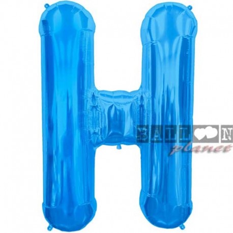 Pallone Lettera H Blu 90 cm