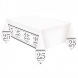Tovaglia Plastica 25° Anniversario 180x120 cm