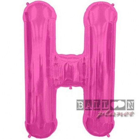 Pallone Lettera H Fucsia 90 cm