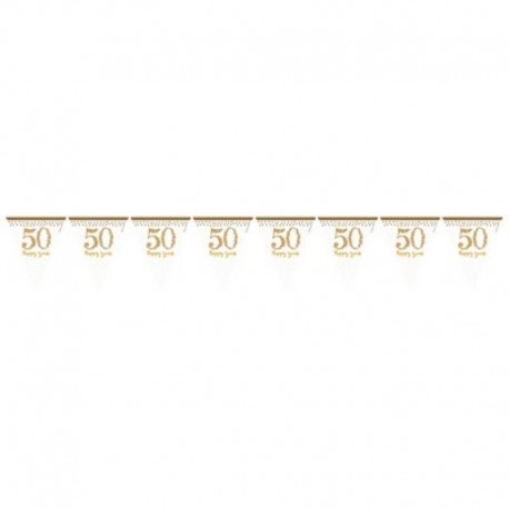 Festone Bandierine 50° Anniversario 400 cm